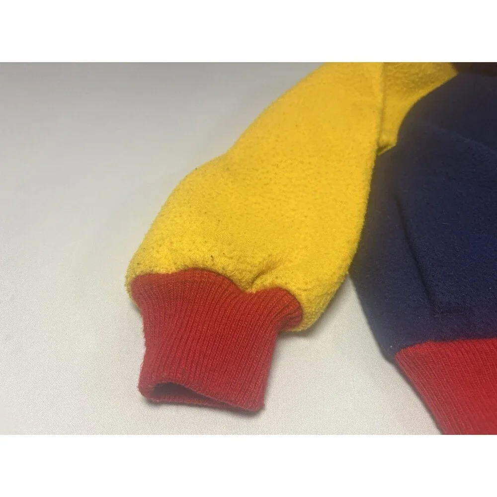 Vintage OshKosh B’gosh Colorblock Fleece Jacket – Size 4 Toddler – Made in USA - Picture 14 of 16